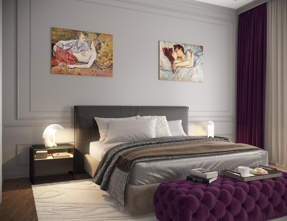 ЖК «Донской Олимп». Дизайн спальни в парижском стиле