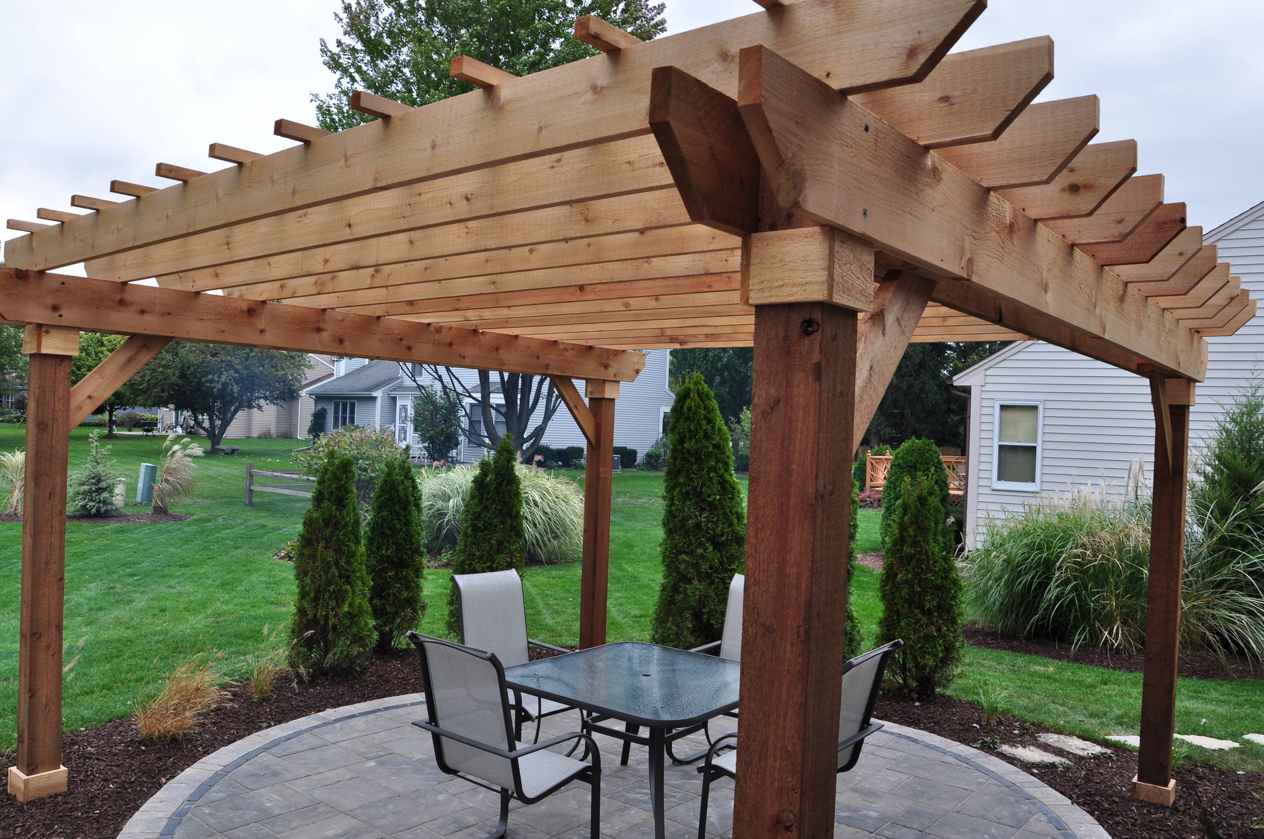 Outdoor Living with Fire pit & Pergola
