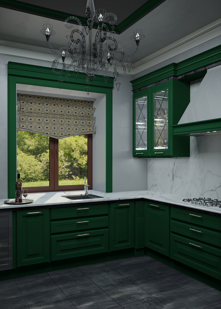 Интерьер кухни в классическом стиле