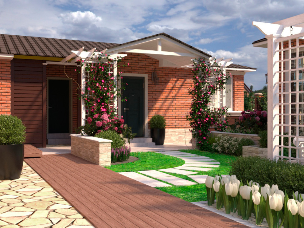 Ладшафтный дизайн участка с частным домом