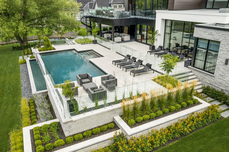 Inspiration for a large contemporary landscaping in Other.