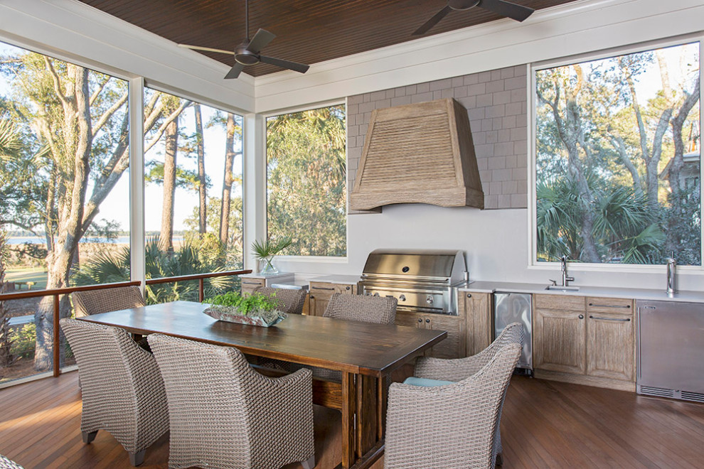 Kiawah Coastal Home - Beach Style - Porch - Charleston - by Margaret ...