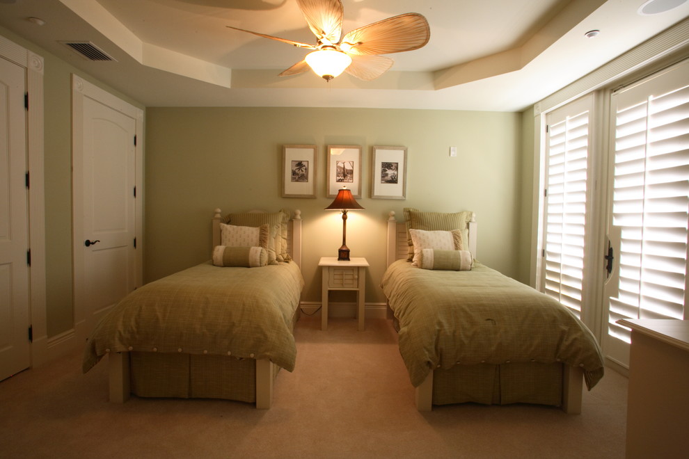 Traditional bedroom in Tampa.