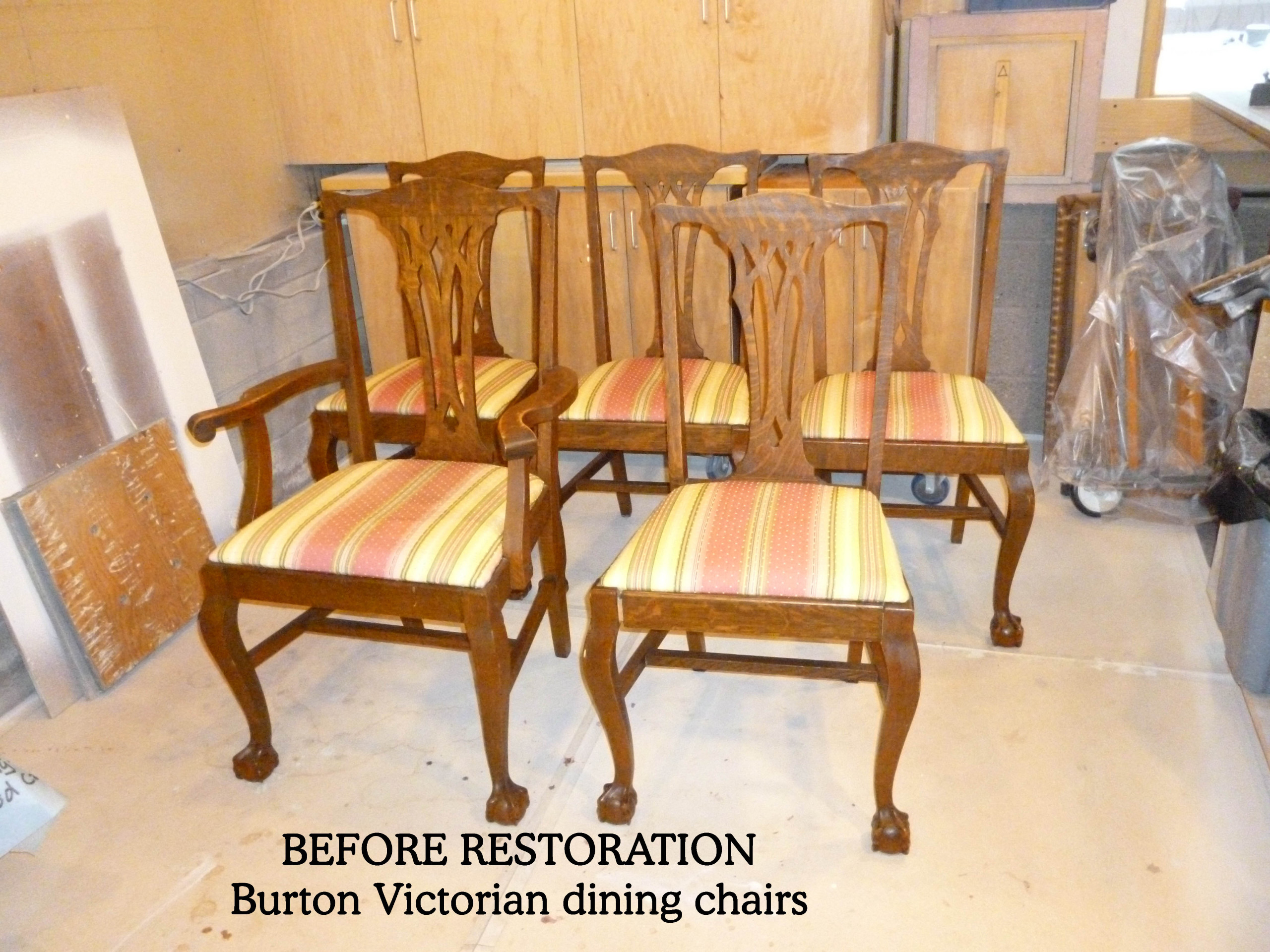 Burton Victorian dining chair restoration