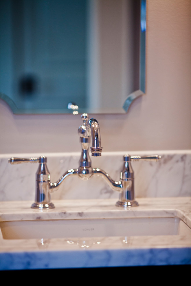 Transitional home design photo in Houston