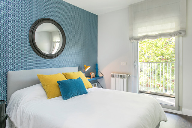 Más vale una imagen...: 11 dormitorios bonitos con papel pintado 3