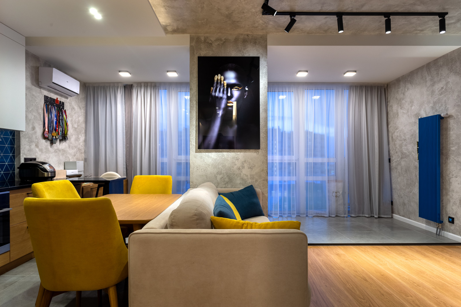 Проект Однокомнатной Квартиры в современном стиле  45кв.м.