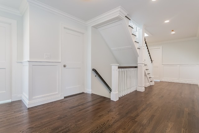 Rye Re-Build #1 transitional-staircase