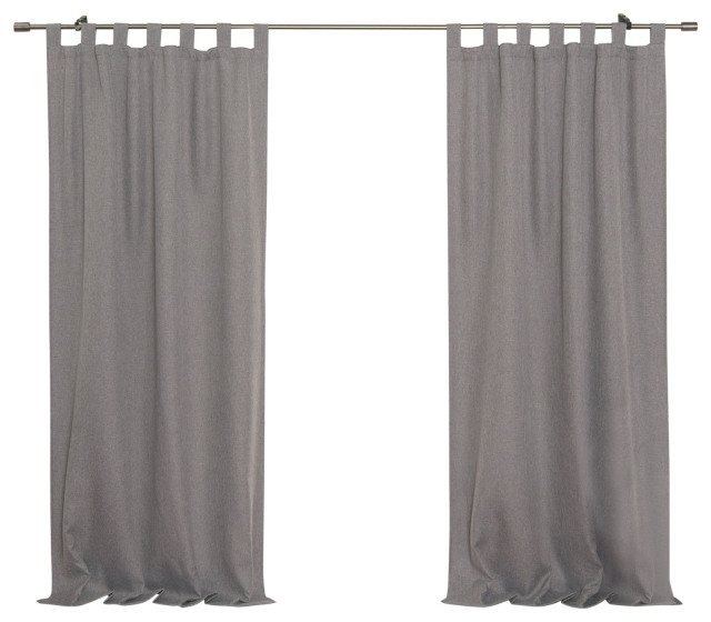 Faux Linen Tabtop Blackout Curtains, Best Faux Linen Curtains
