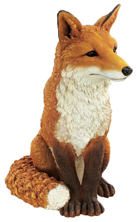 Simon The Fox Statue Rustic Garden Statues And Yard Art By Design Toscano - Concrete Fox Garden Statue Simon The Fox Statue Rustic Garden Statues And Yard Art By Design Toscano - Concrete Fox Garden Statue