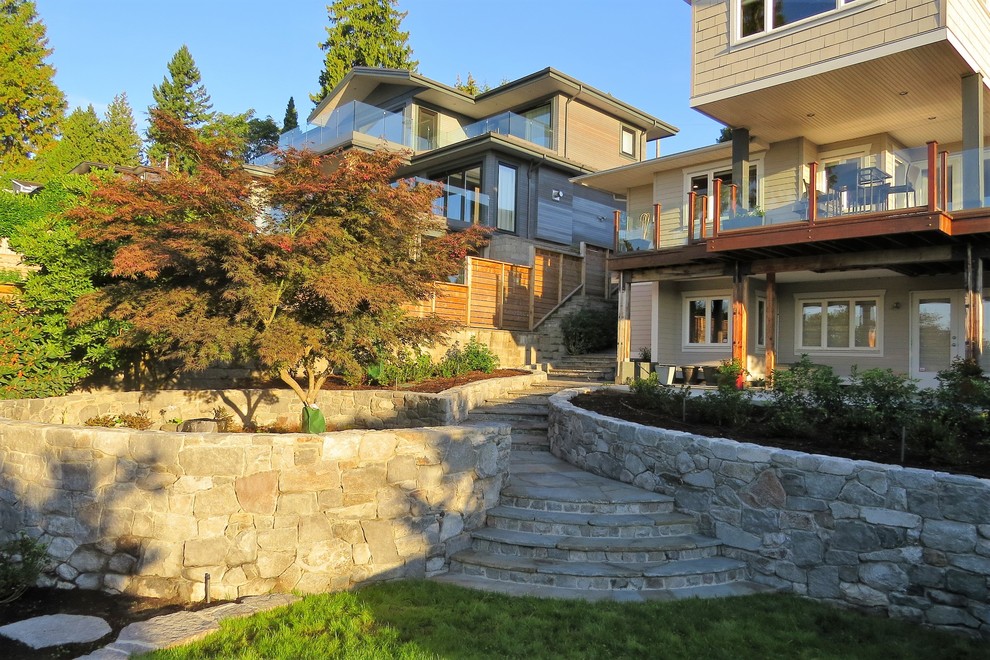 Inspiration for a traditional home design in Vancouver.