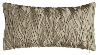 Donna Karan Collection Chevron Smocked Pillow, 11" x 22"