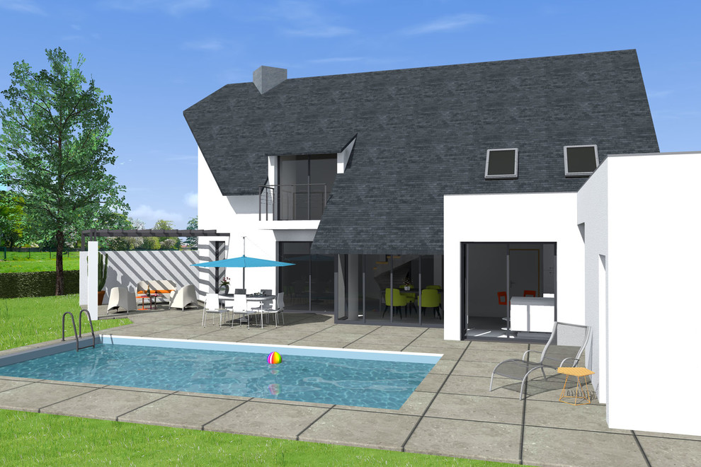 Pergola et pool house