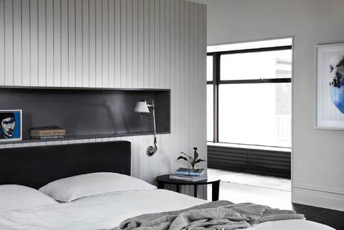 Schlafzimmer Schwarz Weiß Grau - Rafinovier