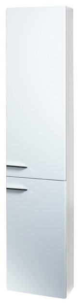 58" Wall-Mounted Storage Cabinet, Glossy White