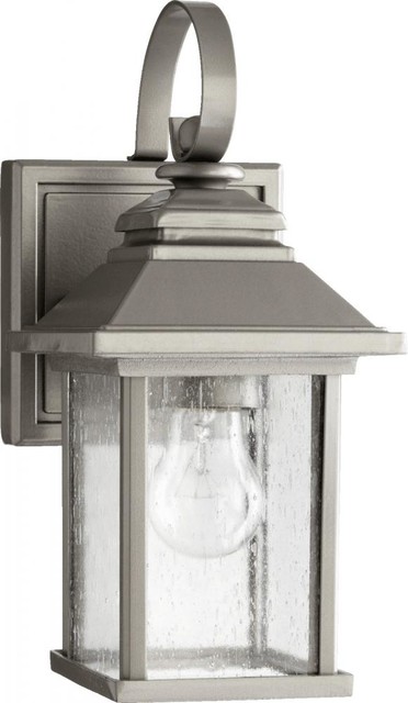 One Light Clear Seeded Glass Graphite Wall Lantern Transitional One Light Clear Seeded Glass Graphite Wall Lantern Transitional Outdoor Lights