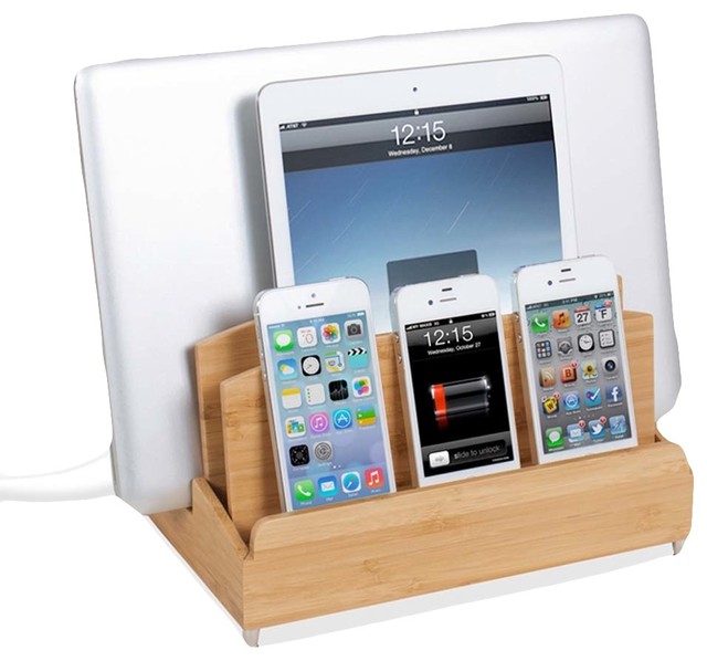 Ultra Charging Station And Dock With 6 Outlet Power Strip