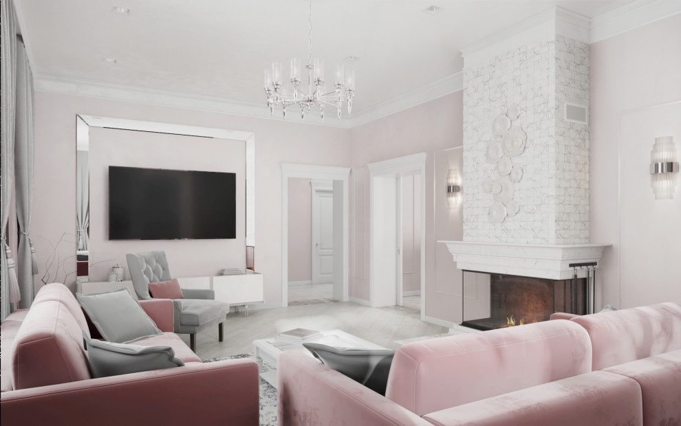 Современный интерьер в коттедже, Нижегородская область