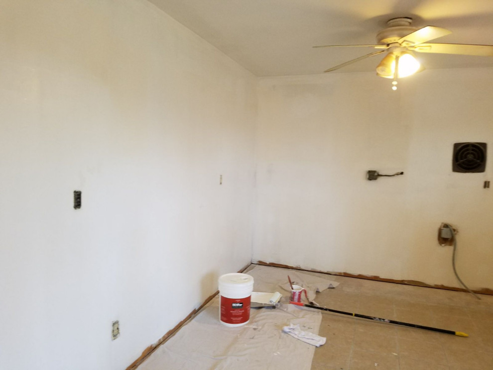 Tiles and wall repairs and painting kitchen