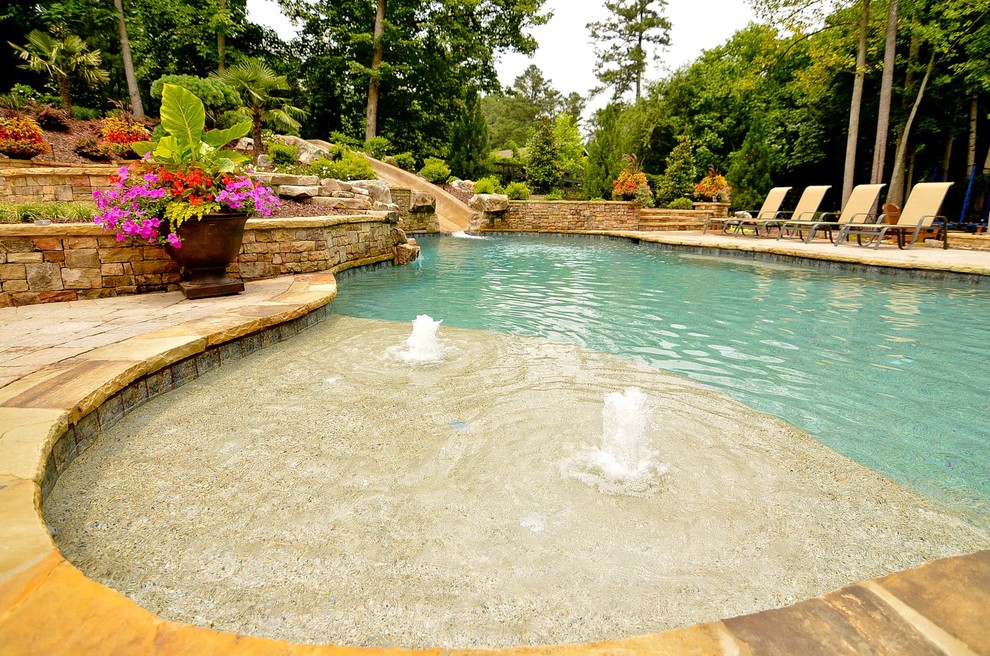 Photo of a traditional pool in Atlanta.