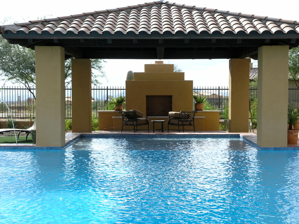 Example of a transitional pool design in Phoenix