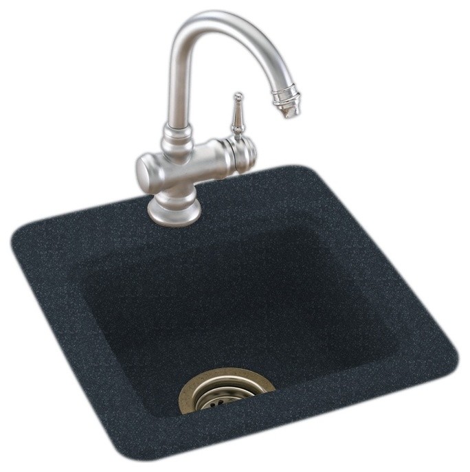 Swan Dualmount 15"x15" Bar Sink Contemporary Bar Sinks by Swan