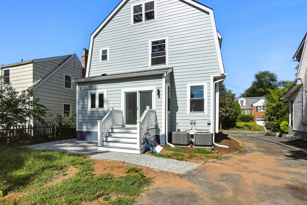 Rear Gable End with White Entry Railing