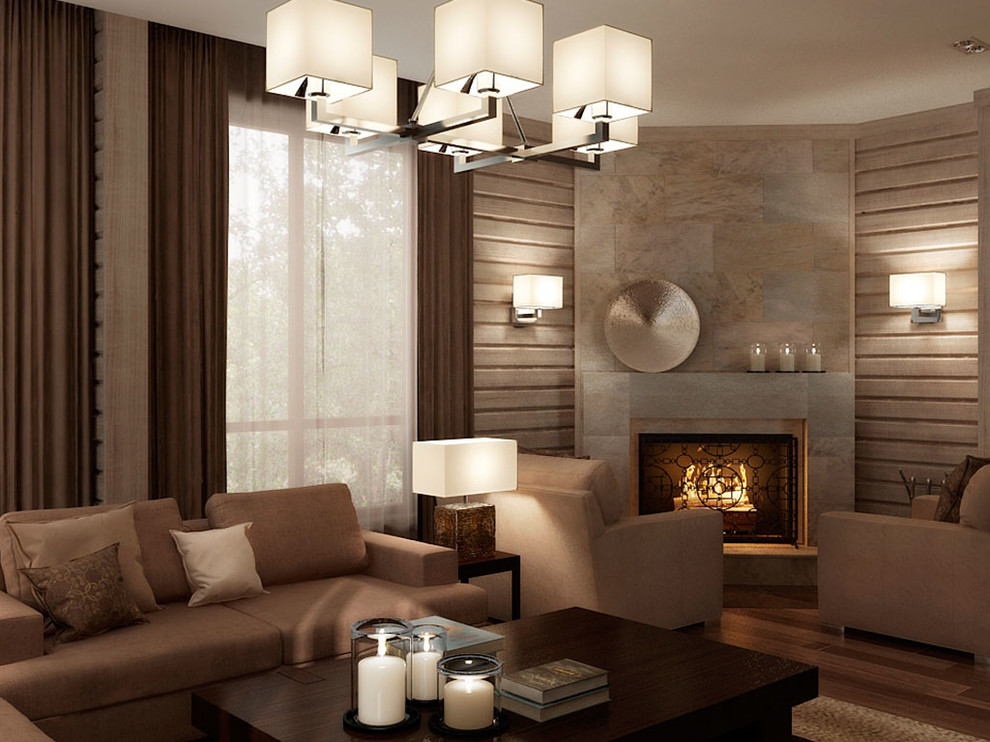 Дом в оттенках кофе и корицы