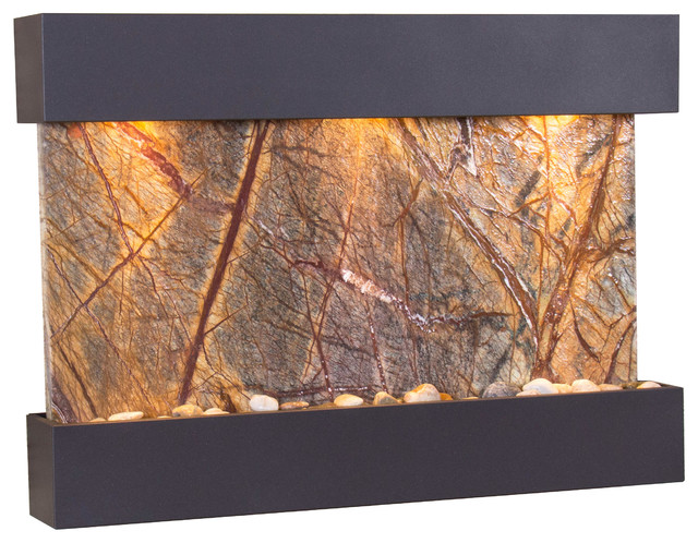 Reflection Creek Water Feature by Adagio, Brown Marble, Antique Bronze