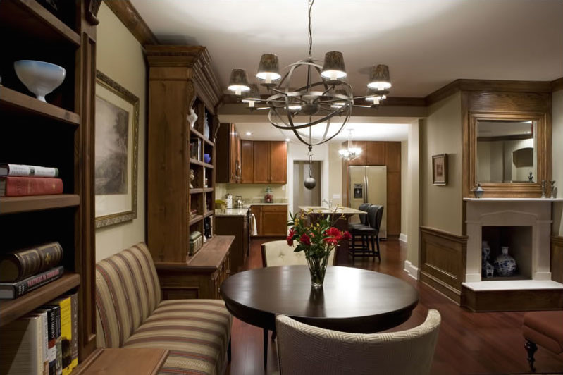 Inspiration for a transitional dining room remodel in DC Metro