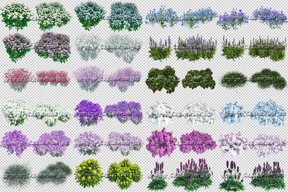 Быстрый способ создания красивой визуализации цветника в Photoshop