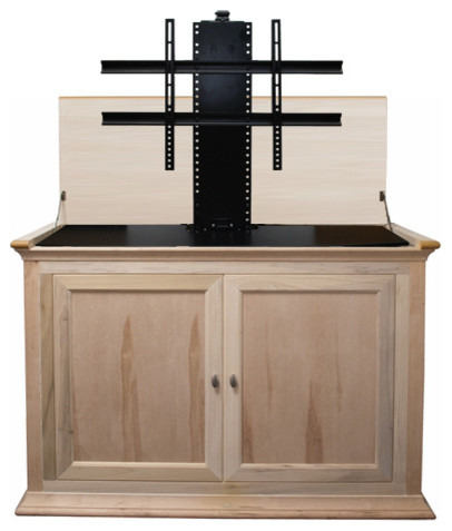 Hartford 73010 Unfinished Tv Lift Cabinet For 50 Flat Screen Tvs Hartford 73010 Unfinished Tv Lift Cabinet For 50 Flat Screen Tvs