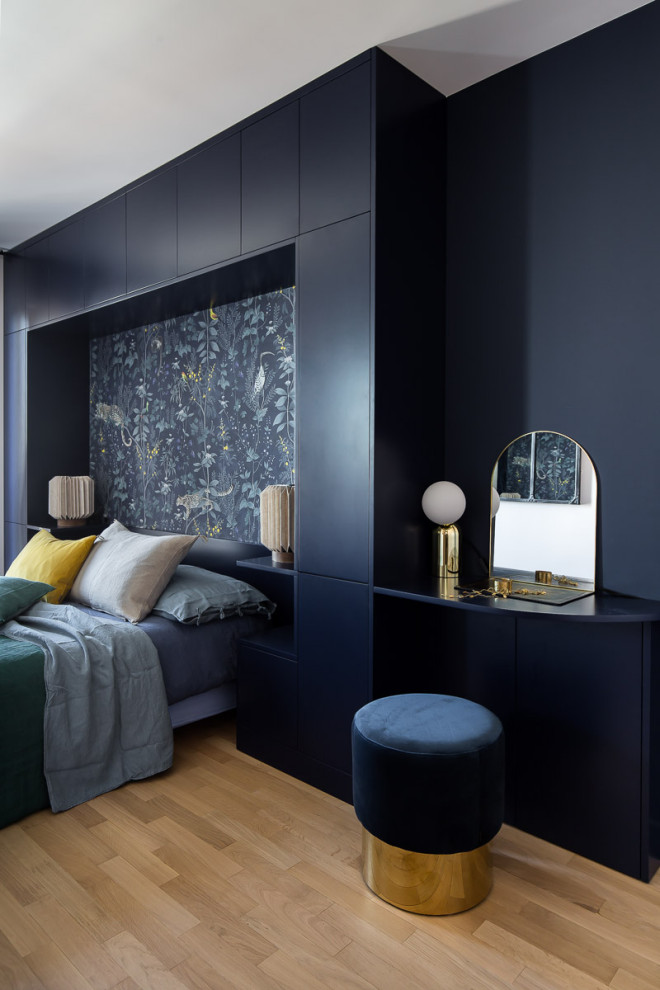 Modern bedroom in Paris.