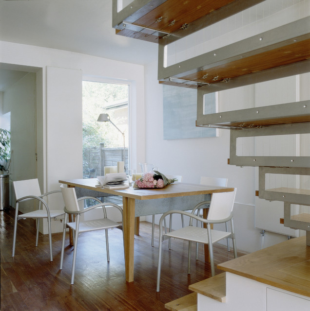 Open plan living contemporary-dining-room