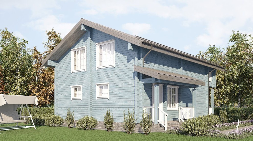 Дом из профилированного бруса 200х142.