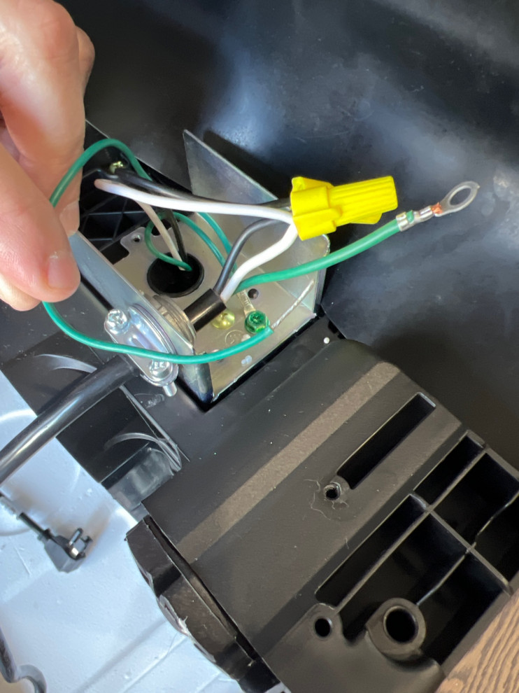 dishwasher with extra ground wire