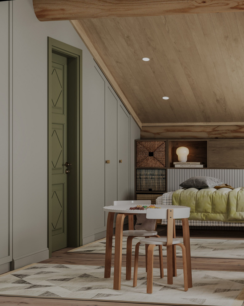 Интерьер деревянного загородного дома в Нижних Сергах