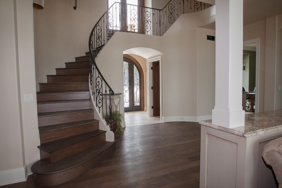 This is an example of a mediterranean staircase in Grand Rapids.