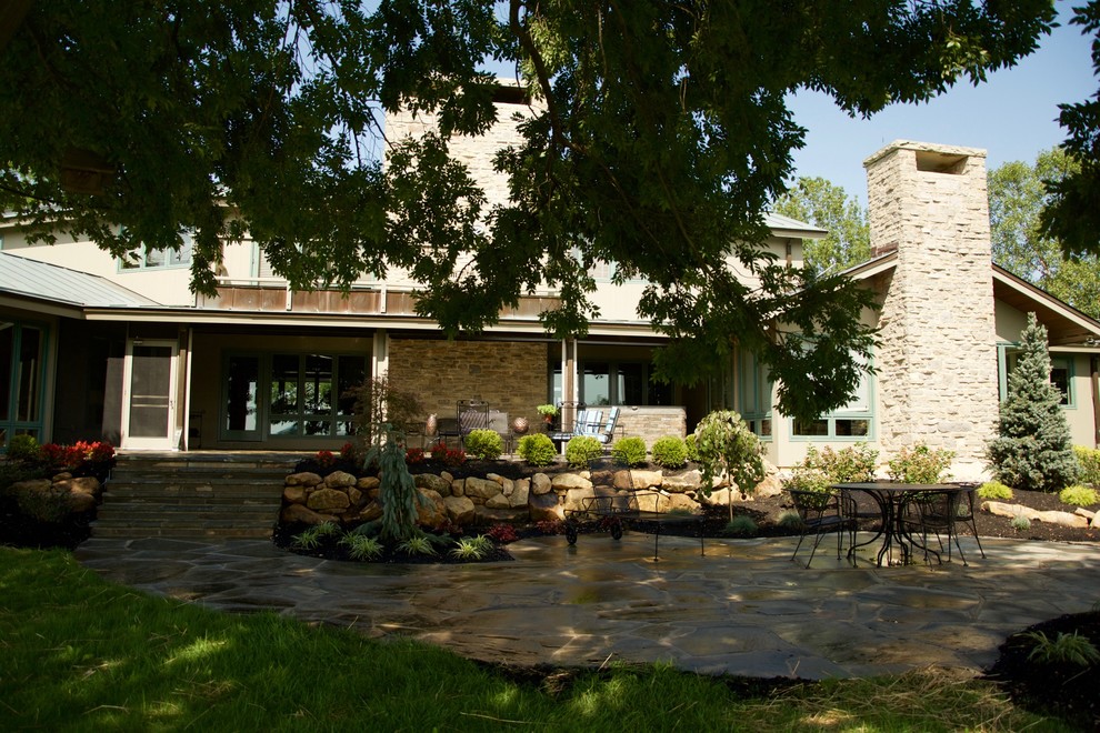Mountain style home design photo in Cincinnati