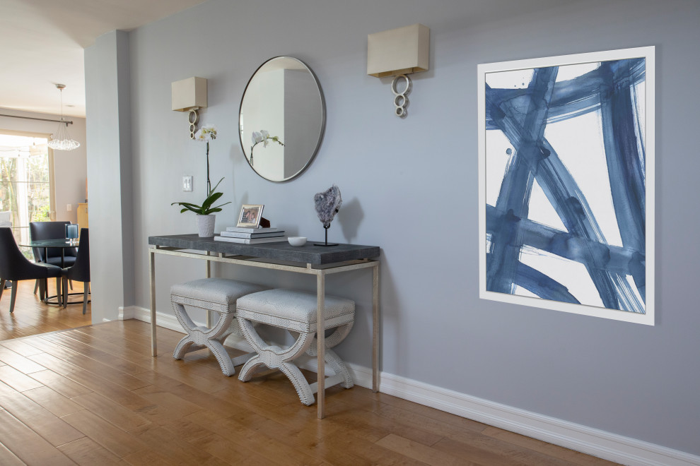 Entryway - transitional entryway idea in Los Angeles