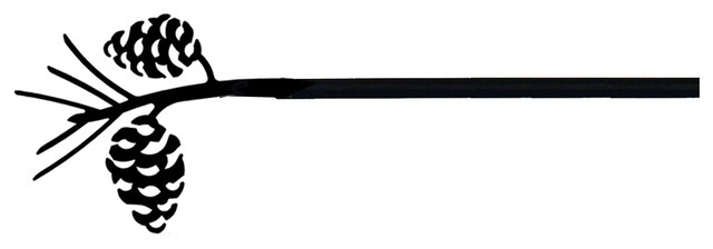 89 Pinecone Curtain Rods Modern By Sallys Pinecone Curtain Rod