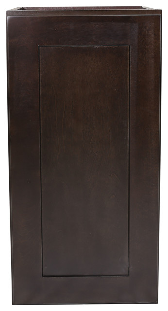 Design House 613810 Brookings 24" x 12" Single Door Wall Cabinet - Brown