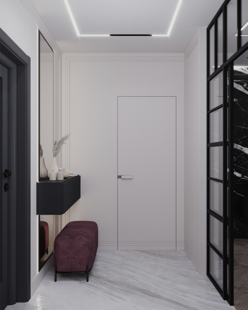 Кухня-гостиная+санузел в стиле Неоклассика