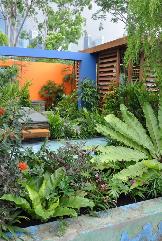 Kleiner Moderner Garten in Melbourne
