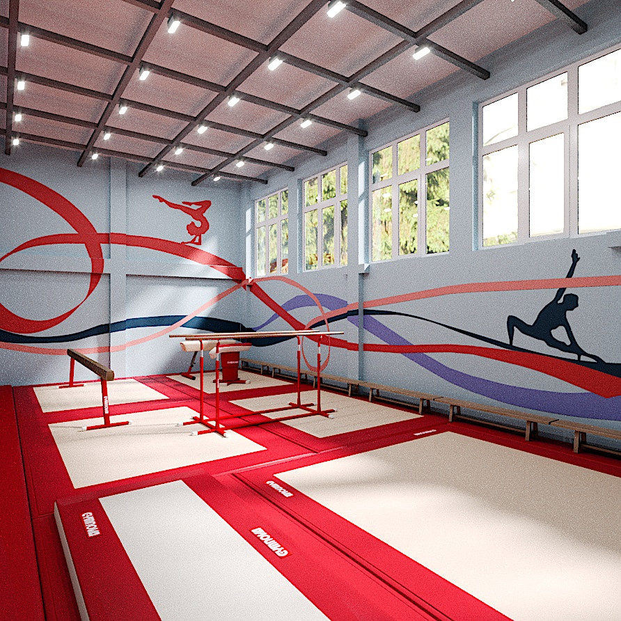 Проект школьного спортзала