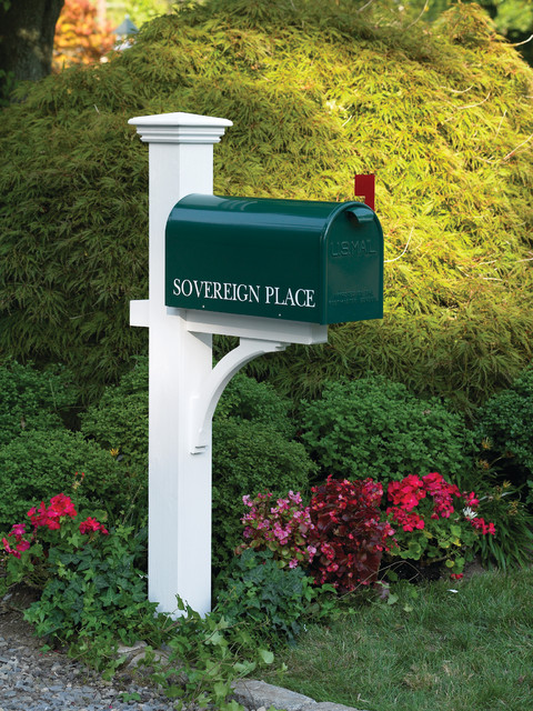 Bristol Mailbox- Green by Lazy Hill Farm Designs modern-fasad