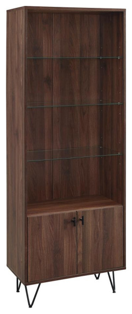 68 Mid Century Modern Storage Cabinet Dark Walnut Midcentury Storage Cabinets By Homesquare