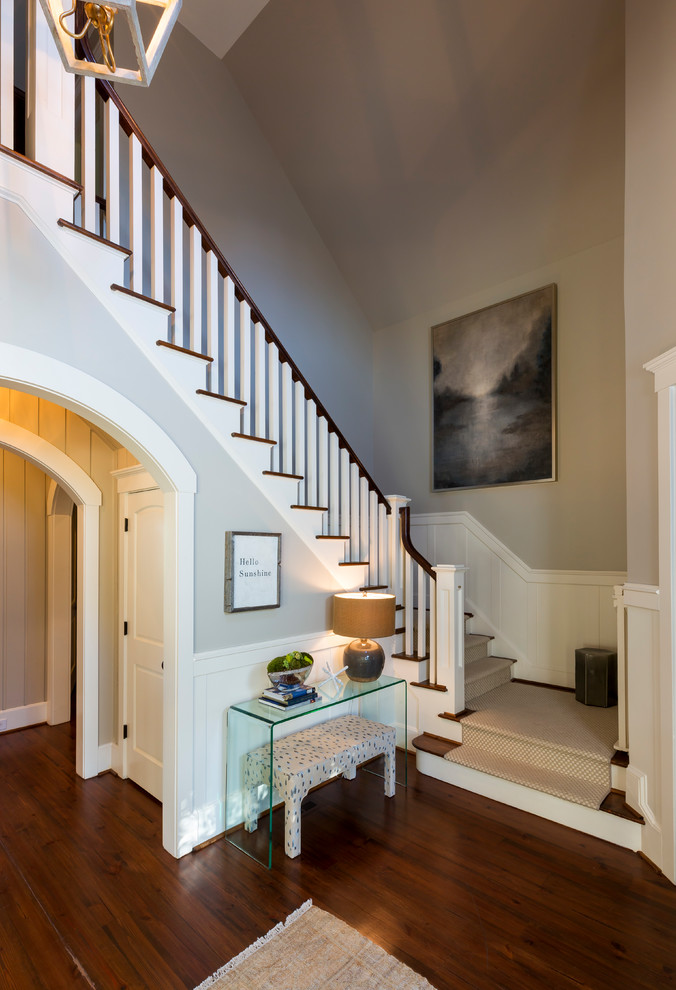 Transitional home design photo in Charlotte