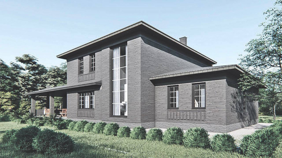 Проект 2х этажного жилого дома.