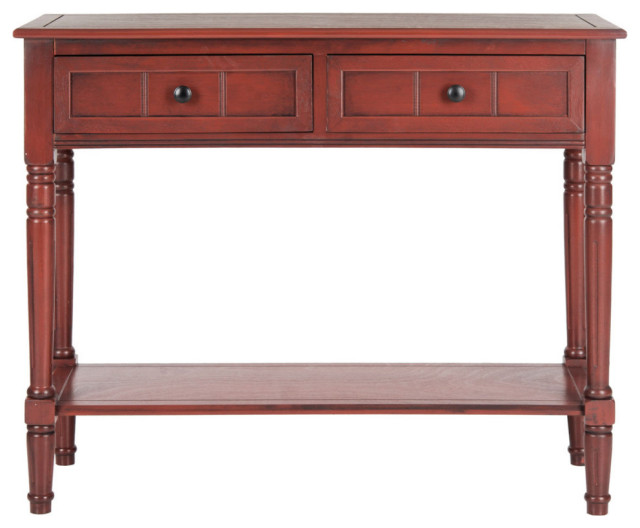 Red Console Nellie 2 Drawer Console Red - Traditional - Console Tables - by AED ...